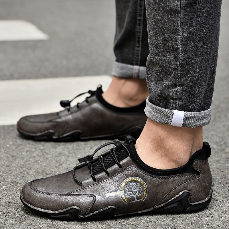 Minguez Heren Casual Sneakers - Beige
