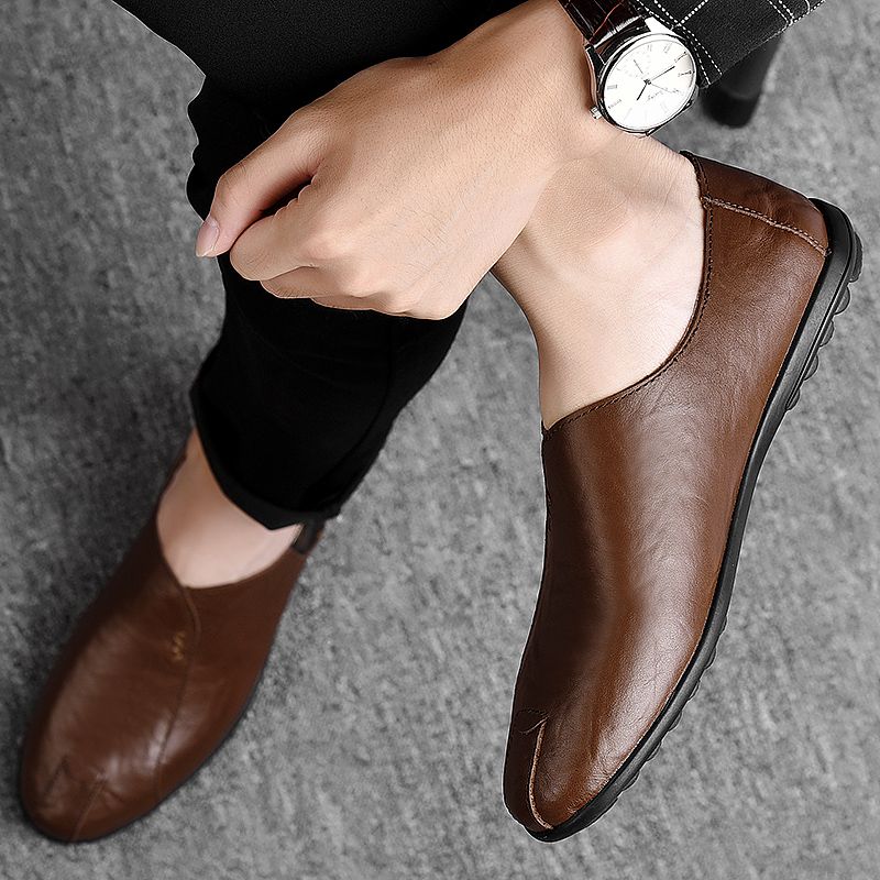 Mingueza Heren Loafers Casual Schoenen - Zwart