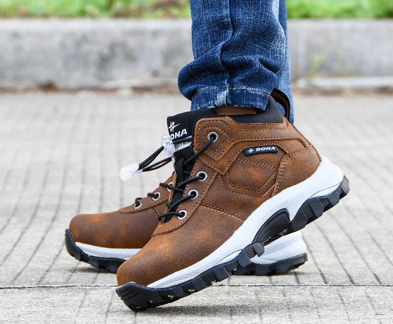 Miquel Jongens Casual Sneakers - Bruin