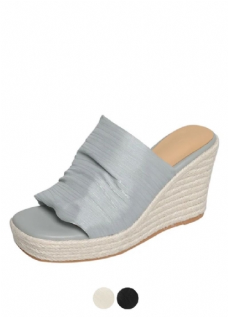 Mirtha Dames Geplooide Sandaal Wedges