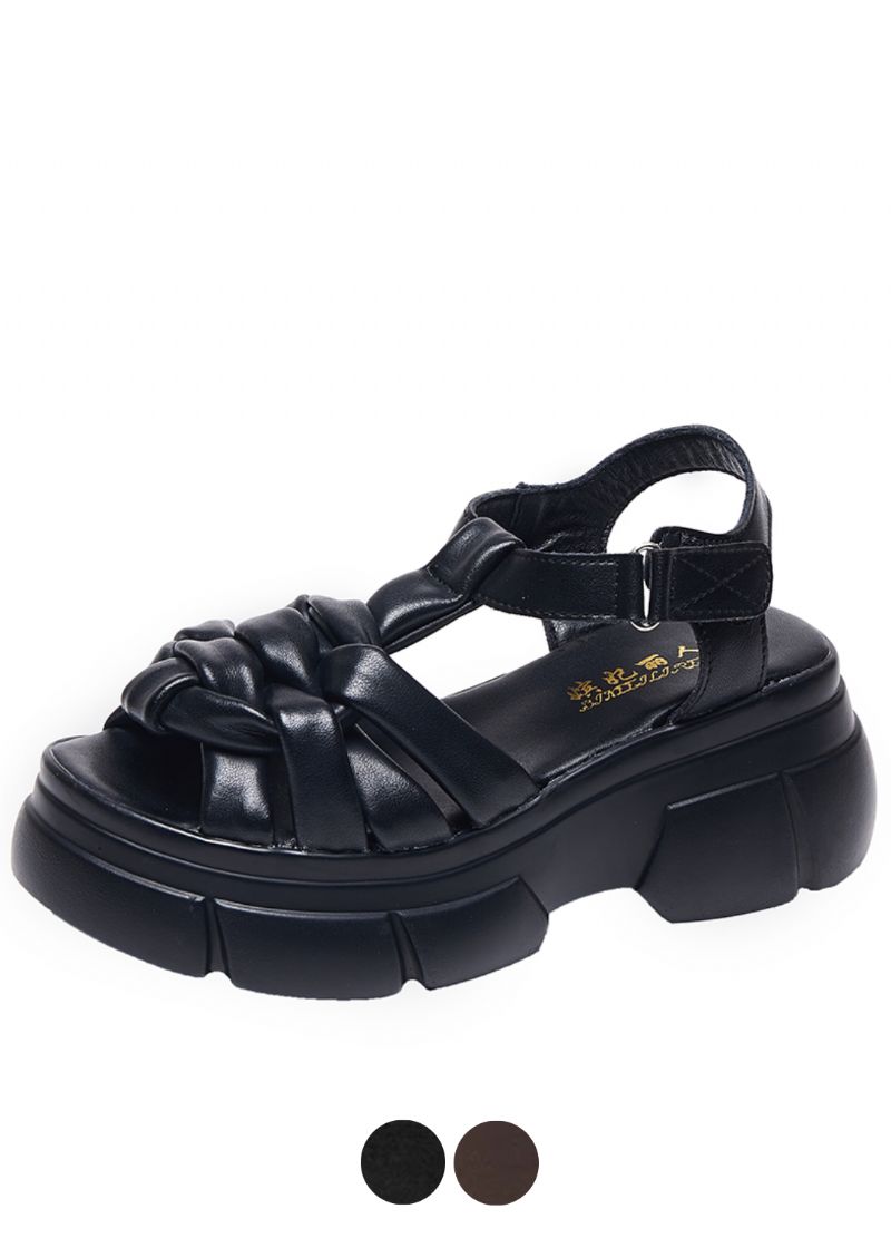 Mistica Dames Leren Platform Sandalen