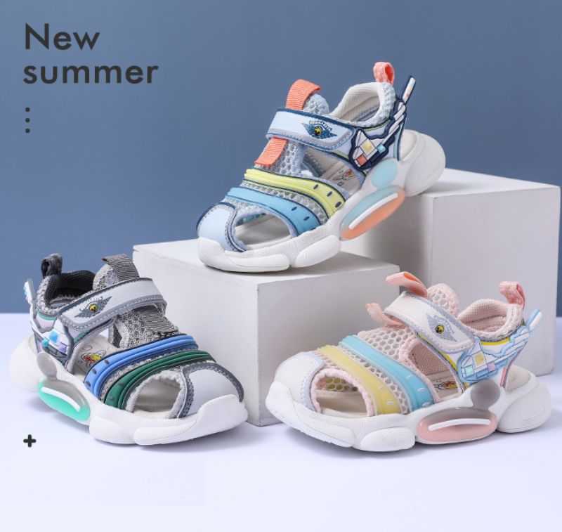 Mitchell Unisex Kinder Strandsandaal - Blauw