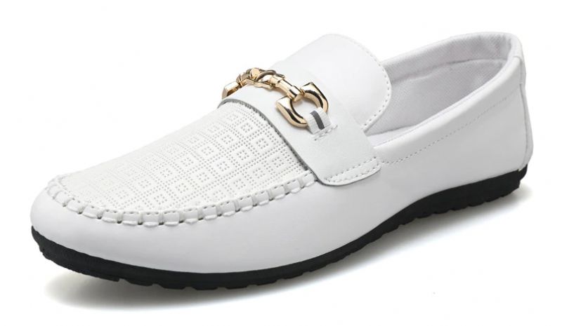 Mixi Heren Loafers Casual Schoenen - Wit