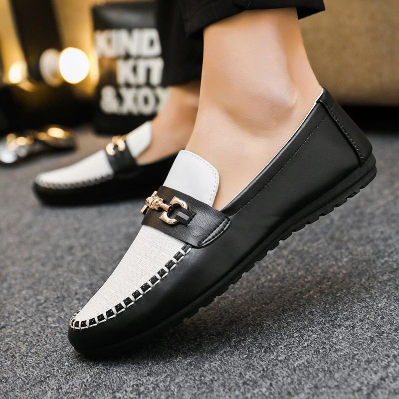 Mixi Heren Loafers Casual Schoenen - Wit