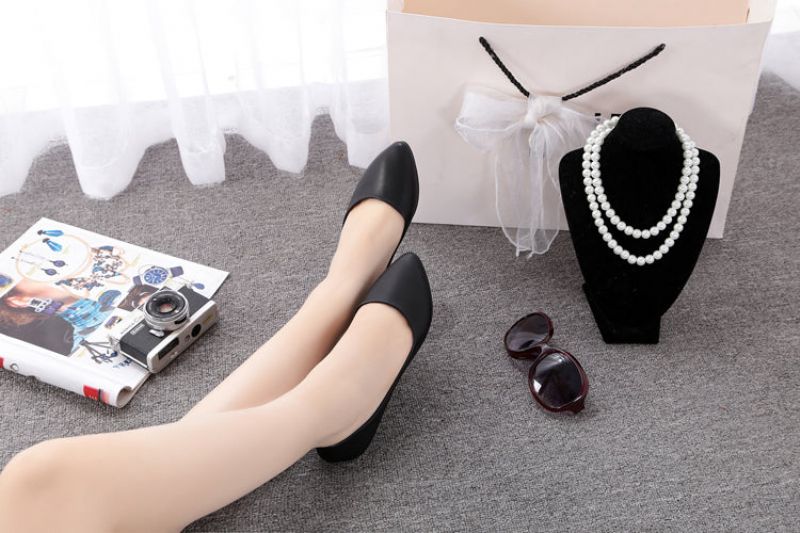 Moana Dames Sole-simple Ballerina Wandelschoenen - Zwart