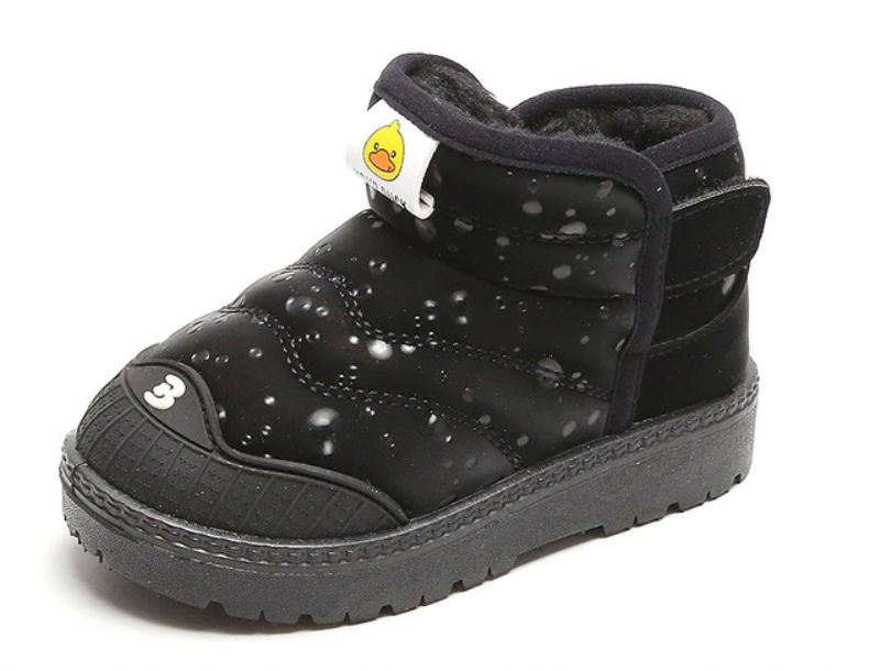 Molina Unisex Sneeuwlaarzen Voor Kinderen - Zwart Bont