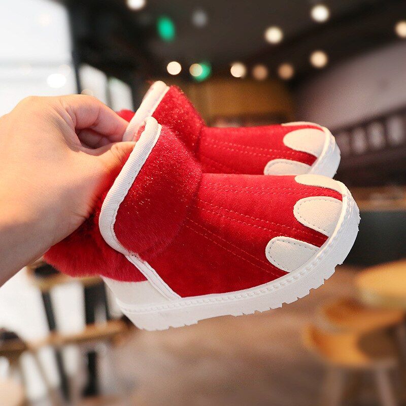 Molina Unisex Sneeuwlaarzen Voor Kinderen - Zwart Bont