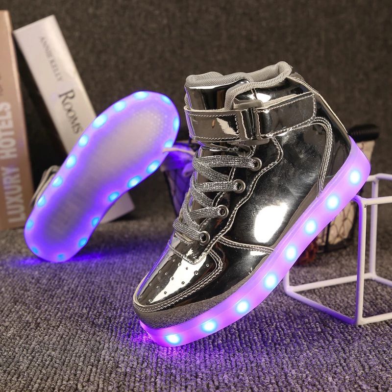 Momoa Unisex Verlichte Sneaker Voor Kinderen - Paars