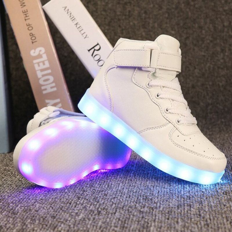 Momoa Unisex Verlichte Sneaker Voor Kinderen - Paars