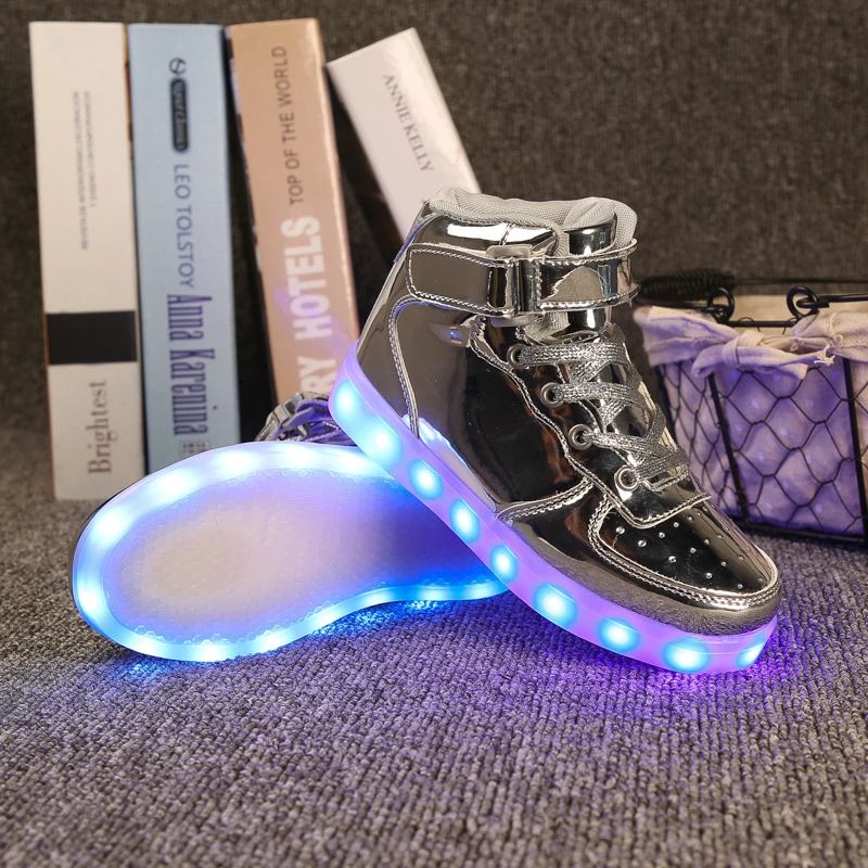 Momoa Unisex Verlichte Sneaker Voor Kinderen - Paars