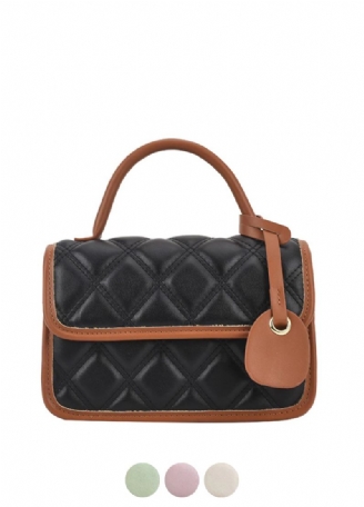 Monic Dames Kleine Gewatteerde Leren Handtas