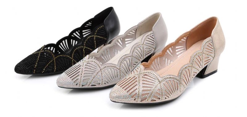 Monrroy Dames Comfortabele Pumps Schoenen - Zwart