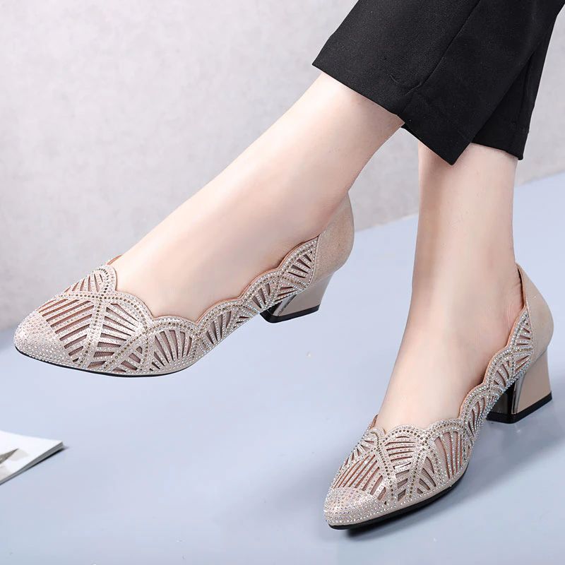 Monrroy Dames Comfortabele Pumps Schoenen - Zwart