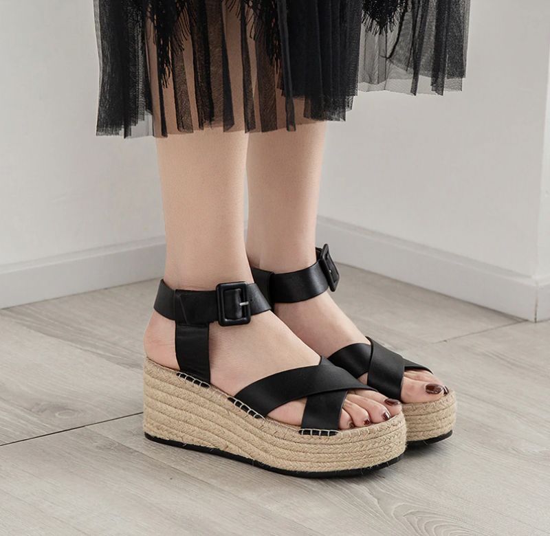 Montaner Wedges - Zwart