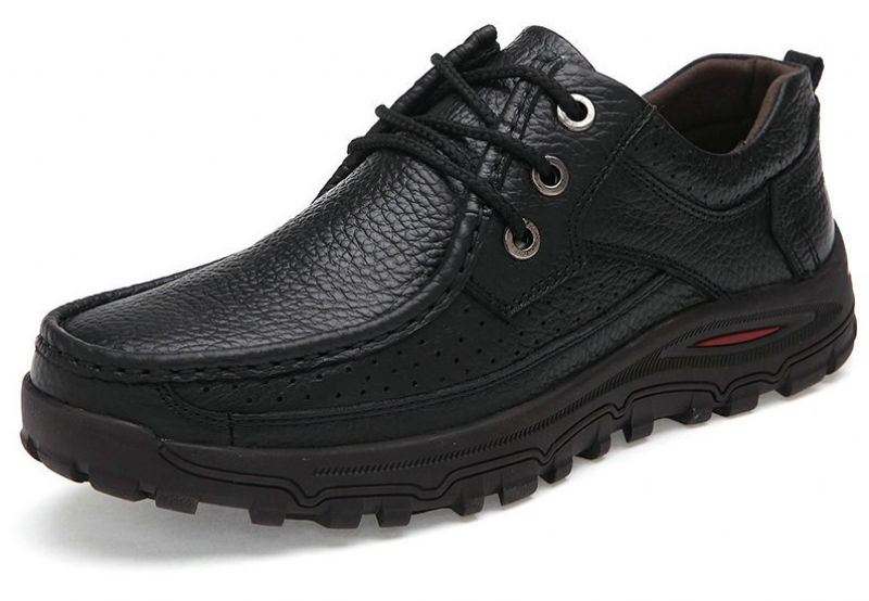 Montenegro Heren Veter Loafers Schoenen - Zwart