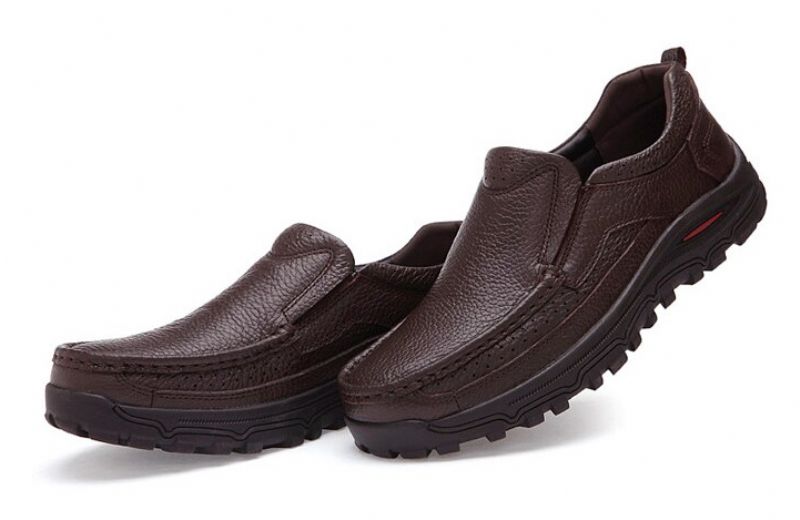 Montenegro Heren Veter Loafers Schoenen - Zwart