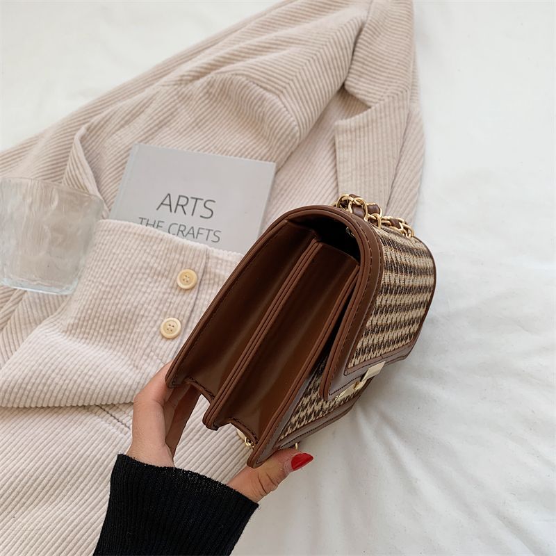 Monterey Dames Flap Schouder Handtas - Zwart raster