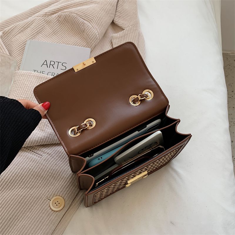 Monterey Dames Flap Schouder Handtas - Zwart raster