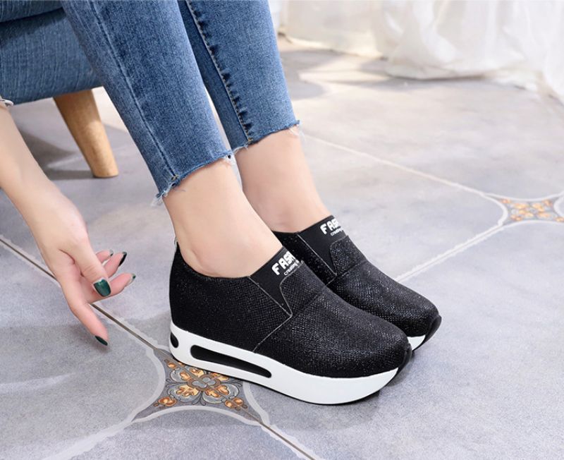 Moon V3 Dames Platform - Zwart