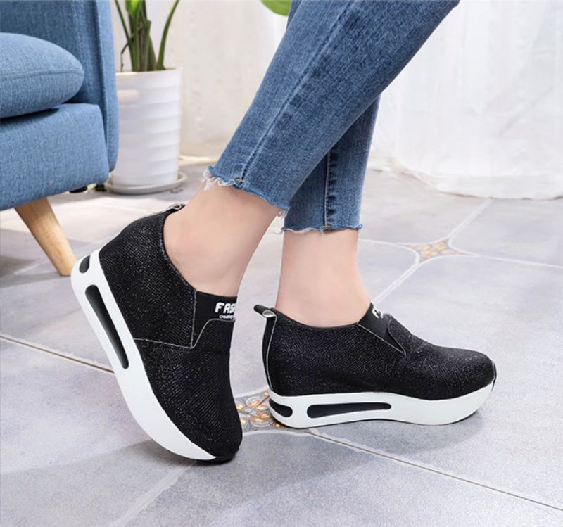 Moon V3 Dames Platform - Zwart