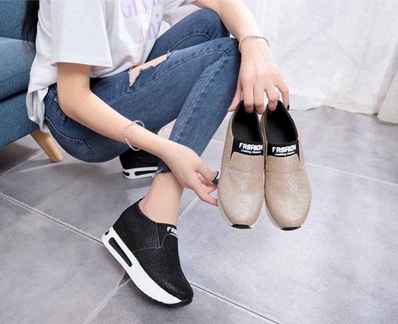 Moon V3 Dames Platform - Zwart