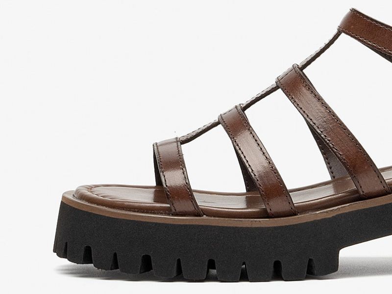 Morelia Gladiator Sandaal Voor Dames - Bruin