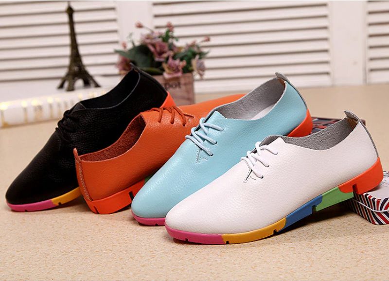 Morelti Damesschoenen Met Vetersluiting En Casual Platte Loafers - Zwart