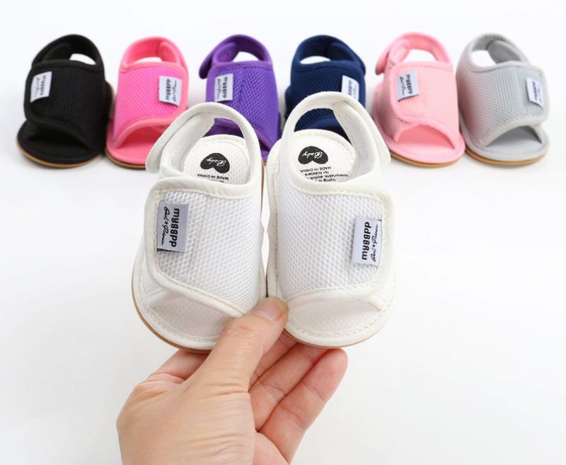 Moretz Unisex Kinderstrandsandaal - Zwart