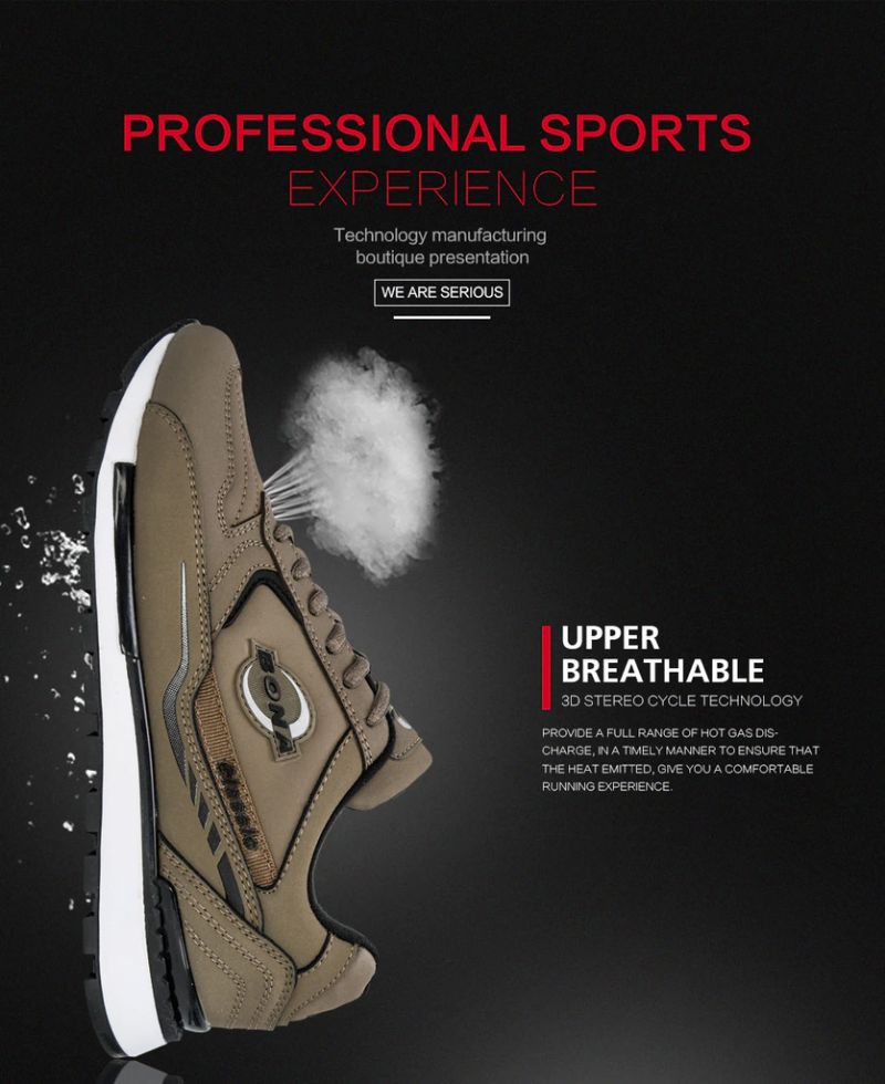 Moro Heren Casual Sneakers - Khaki