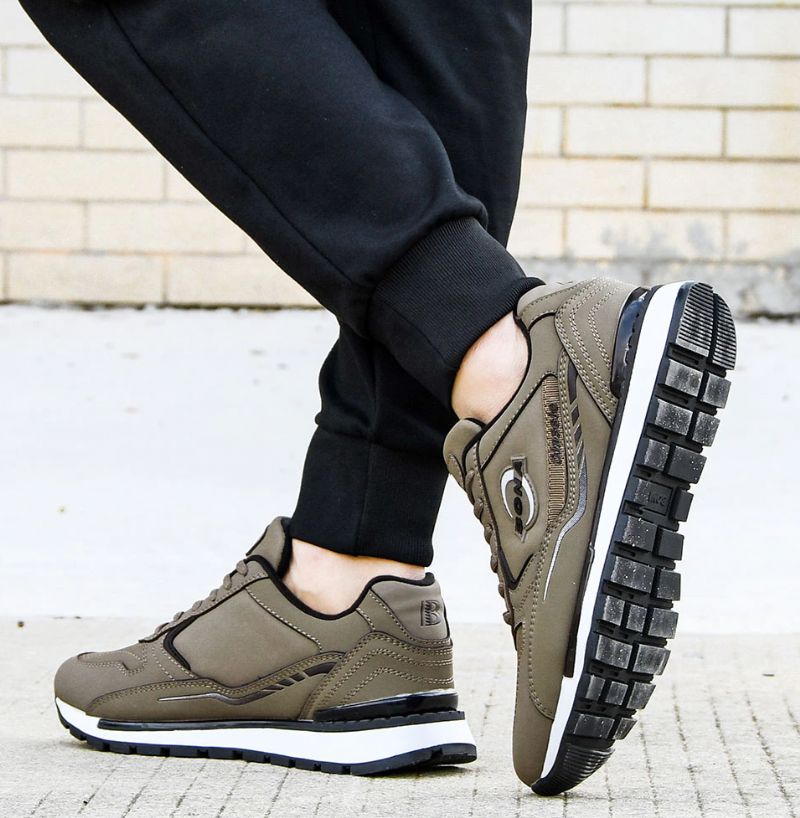 Moro Heren Casual Sneakers - Khaki