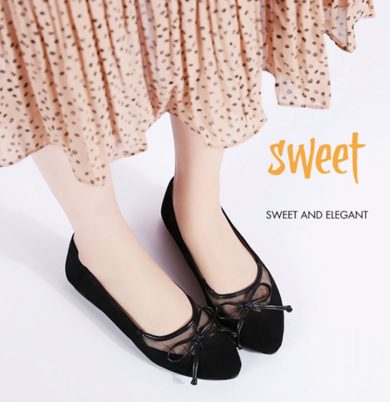 Morrigan Dames Platte Schoenen - Zwart