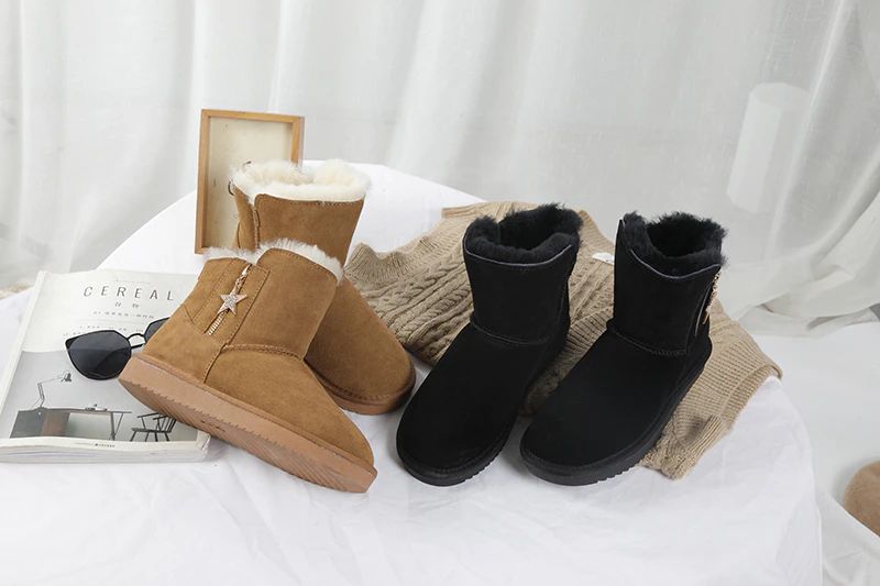 Morris Dames Winter Zwarte Laarzen - Zwart