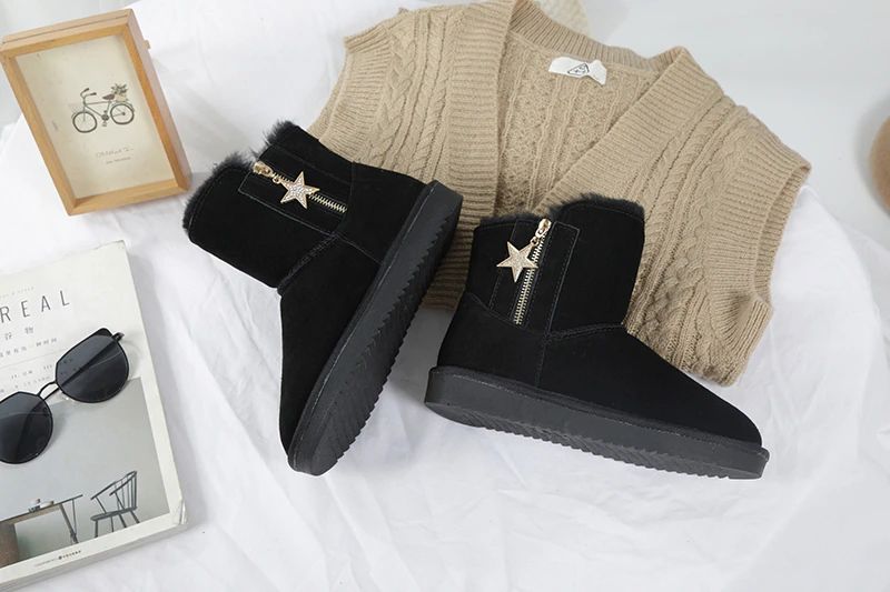 Morris Dames Winter Zwarte Laarzen - Zwart