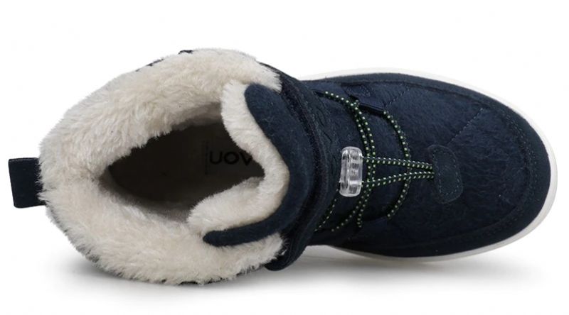 Muñoz Unisex Kinderen Winter Laarzen - Marineblauw Bont