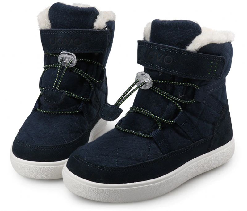 Muñoz Unisex Kinderen Winter Laarzen - Marineblauw Bont