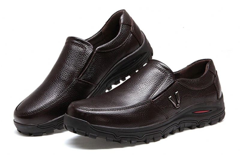 Muslera Heren Loafers Dress Schoenen - Koffie