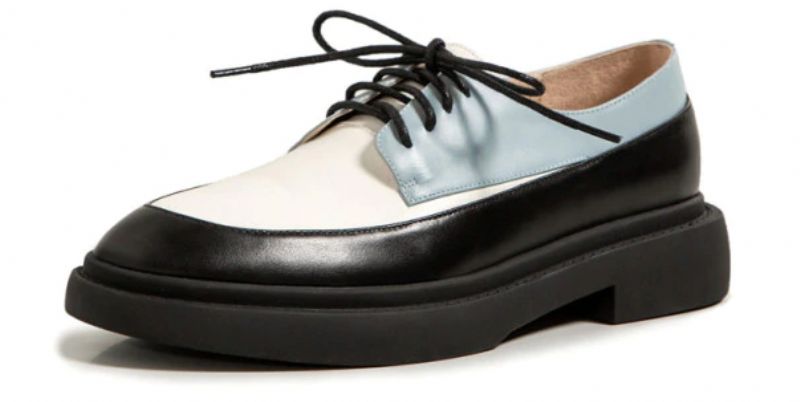 Nadal Dames Loafer Leren Schoenen - Blauw