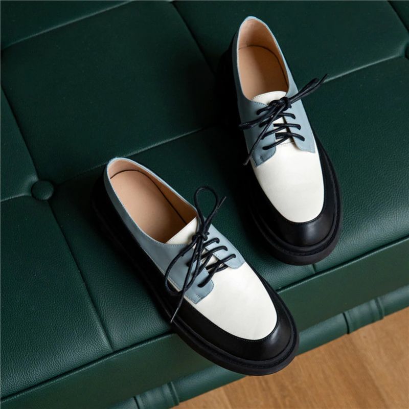 Nadal Dames Loafer Leren Schoenen - Blauw