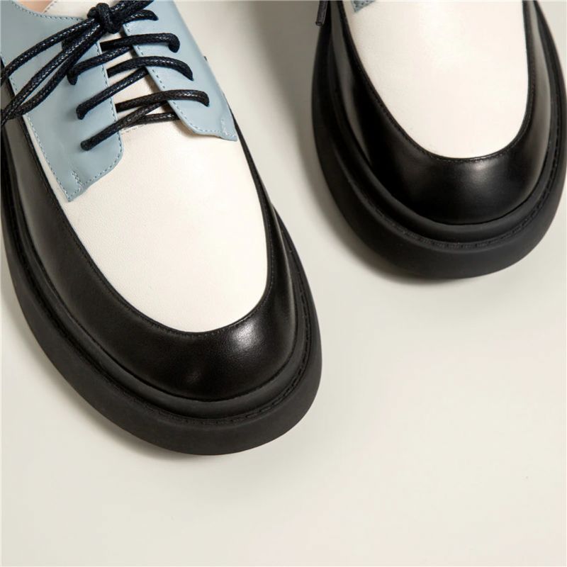 Nadal Dames Loafer Leren Schoenen - Blauw