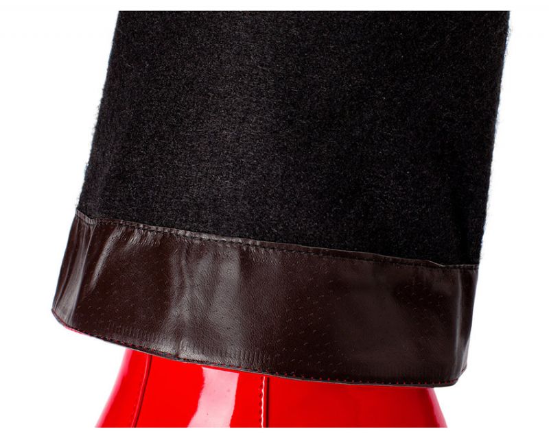 Nadia Dames Patent Kniehoge Laarzen - Rood