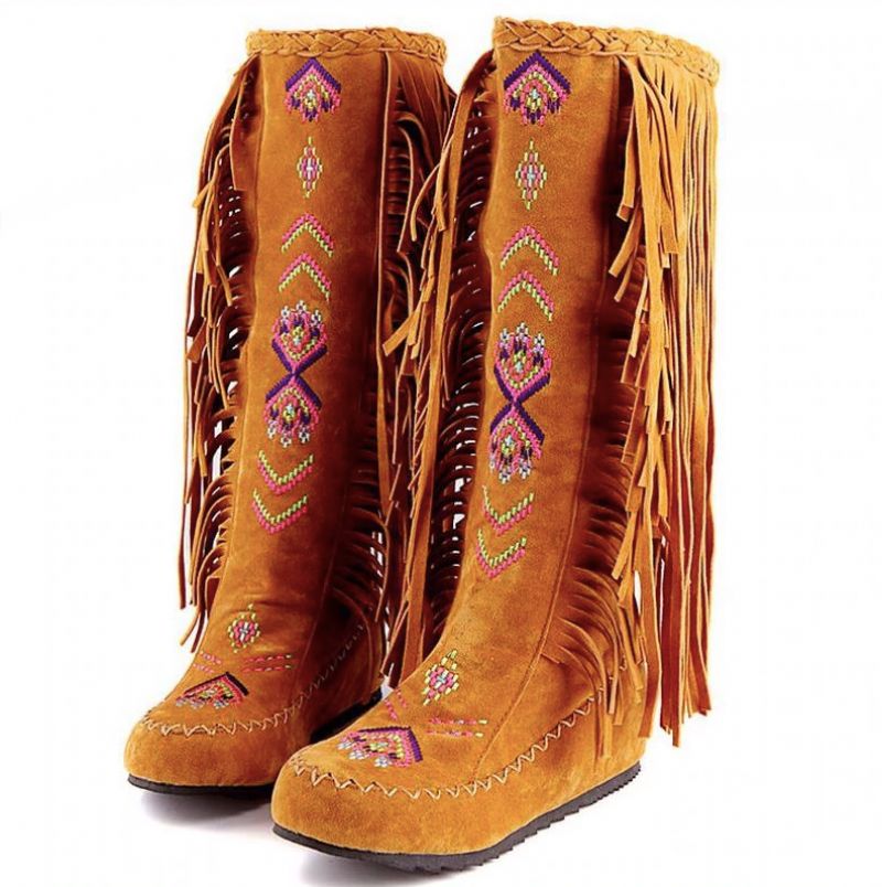 Naisha Laarzen Mid Calf - Geel
