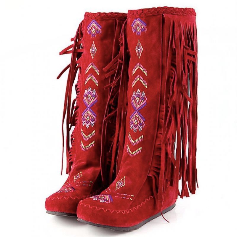 Naisha Laarzen Mid Calf - Geel