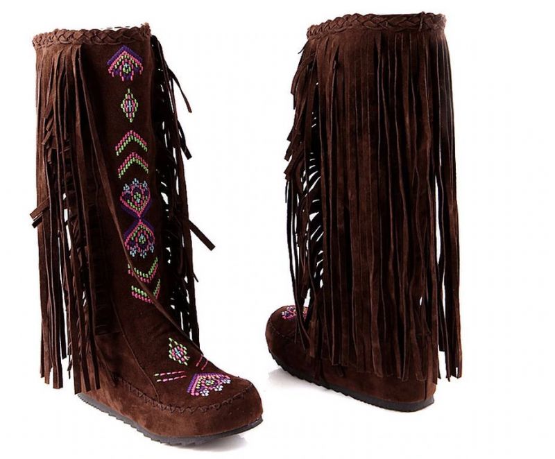 Naisha Laarzen Mid Calf - Geel