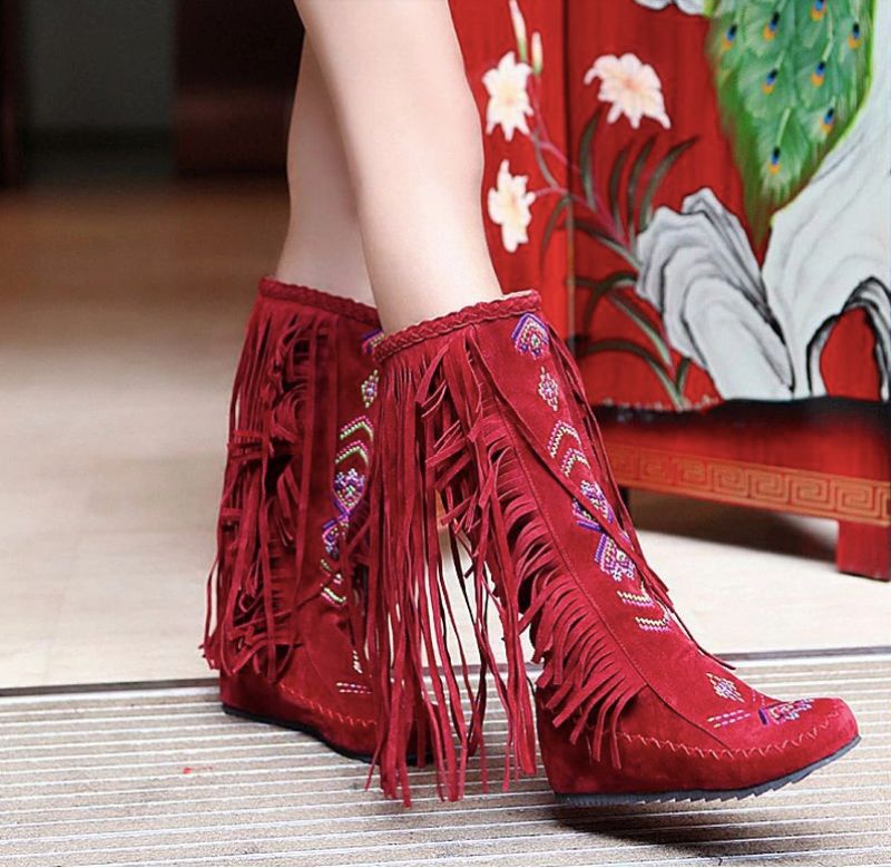 Naisha Laarzen Mid Calf - Geel