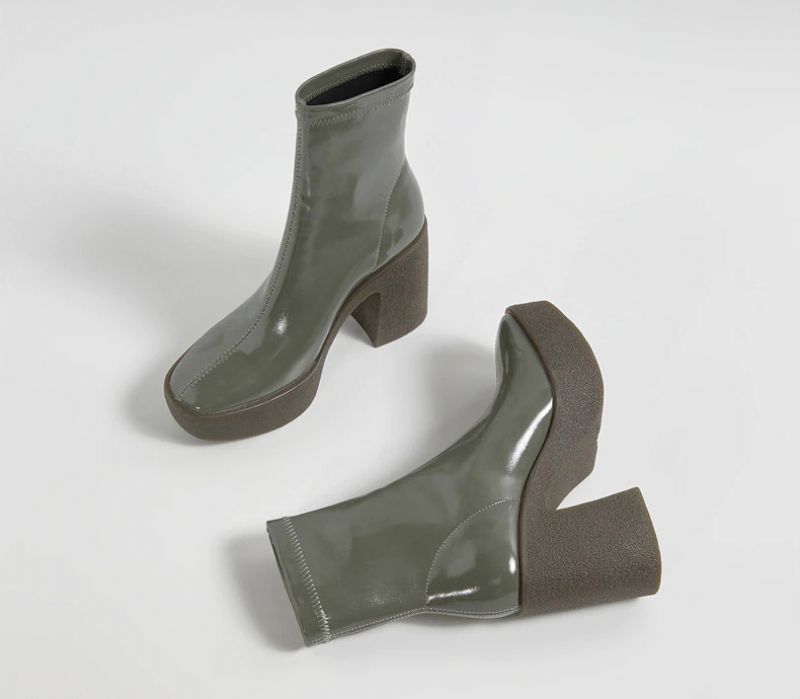 Nakia Dames Elegante Platform Laarzen - Abrikoos