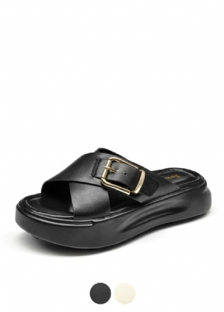 Namoi Dames Sandalen Slipper Leer