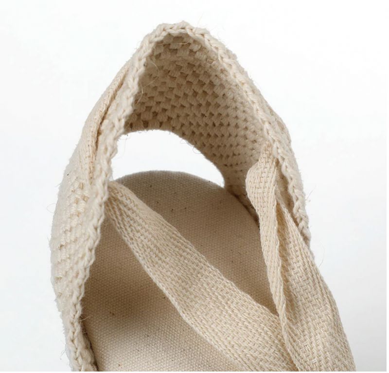 Nanda Wedges - Wit Kant