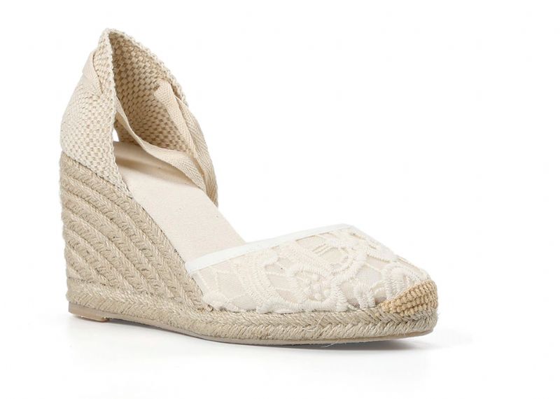 Nanda Wedges - Wit Kant