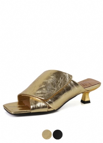 Nany Dames Medium Hak Leren Sandalen