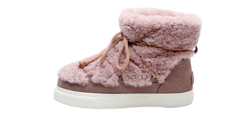 Naples Dames Wol Suède Enkellaars - Beige